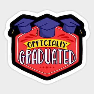 Official Graduated Doctor Hat Doctorate Promotion Sticker